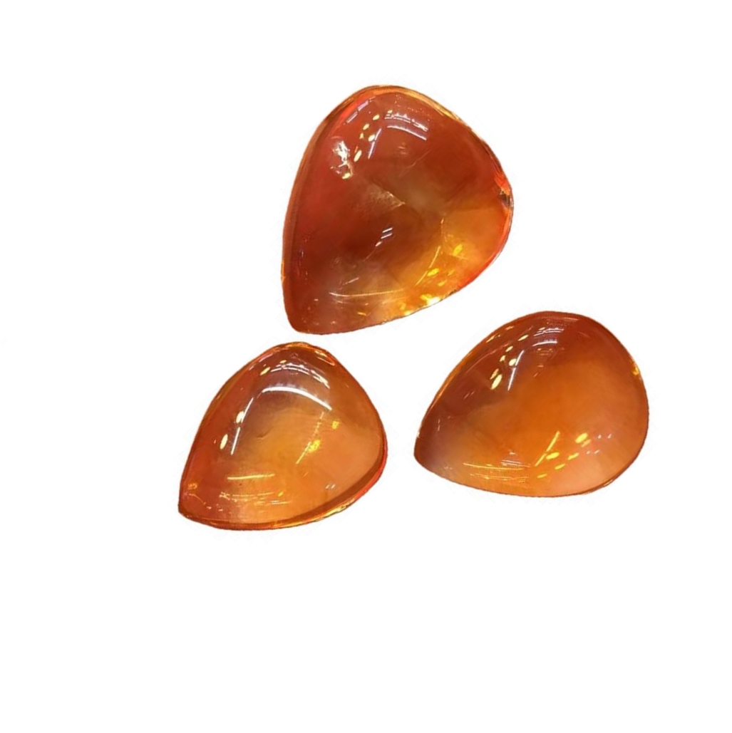 قدرتی Citrine AAA گریڈ گلاب Citrine ناشپاتیاں شکل Gemstone فلیٹ بیک ناشپاتیاں شکل کی Cabochon اپنی مرضی کے مطابق سائز میں دستیاب 17