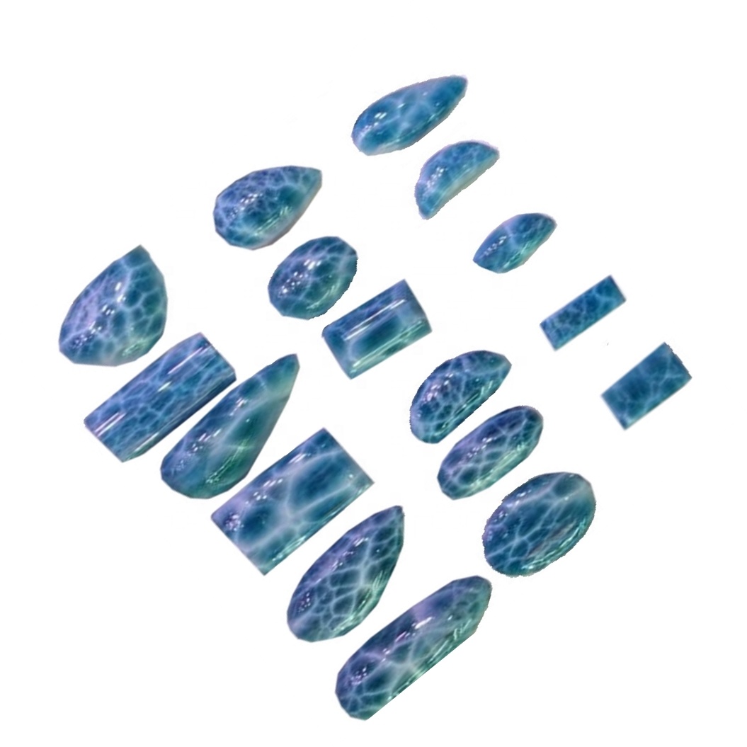 Dominican larimar smooth cabochon according to order cut any size and shape 17