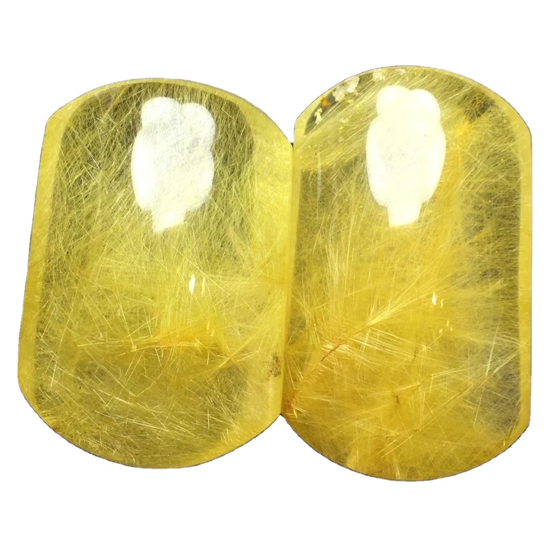 ଉଚ୍ଚ ଗୁଣବତ୍ତା କାଲିବ୍ରେଟେଡ୍ ପଲିସିଂ ହଳଦିଆ ରୁଟିଲେଟେଡ୍ କ୍ୱାର୍ଟଜ୍ ଖାଲି ରତ୍ନ ପଥର |1 17