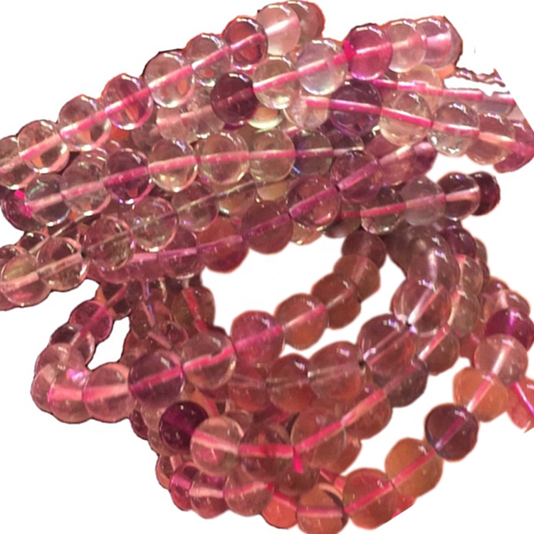 قىزىق لىنىيىلىك فتورلۇق مەرۋايىت توپ سېتىش كىرىستال مونچاق قولدا ياسالغان زەنجىر ۋە ھالقا 17