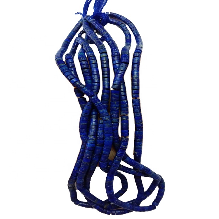 4mm natuerlike lapis lazuli blauwe bead snaren buis kralen emstone lapis lazuli sieraden 17