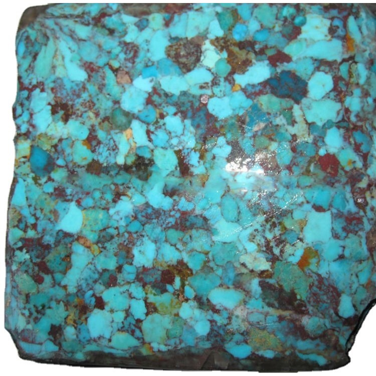 Snowflake συμπιεσμένο τυρκουάζ μπλοκ Mohave μοβ-βασιλιά τυρκουάζ μεγάλα τούβλα nugget 11