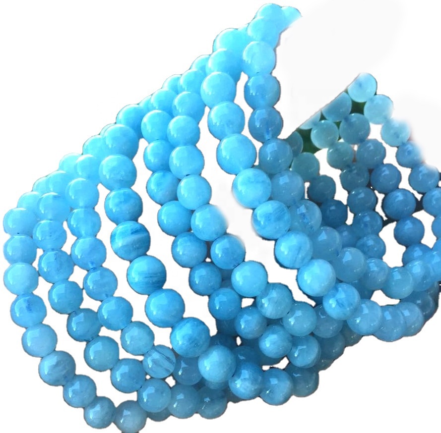 د طبیعي شیدی اکومارین ګرد پوټکی میکس میکسونه مایکرو تمایل شوي ګلونه 17