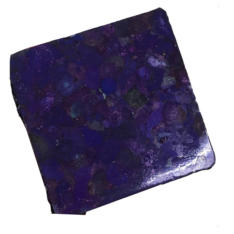 Colore viola di alta qualità Naturally Gemstone compresso turchese ruvido 9