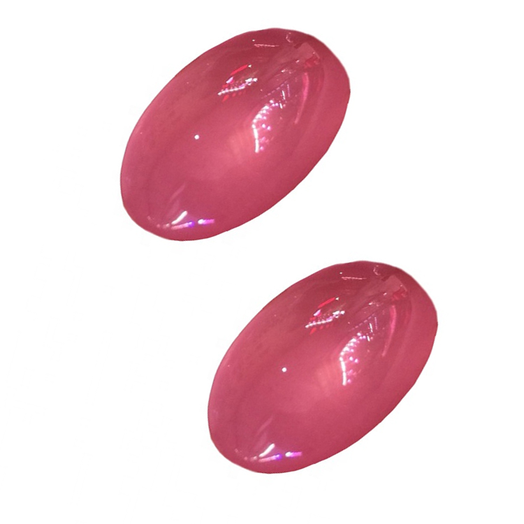 Rose quartz laini cabochon asili rose quartz mviringo sura ya jiwe ukubwa wote inapatikana 17