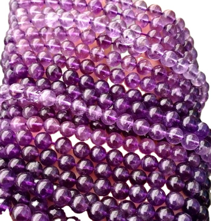 Природни аметист скапоцен камен топки монистра 17