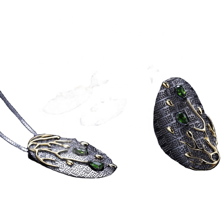 Fashional 실버 도금 청록색 반지 15