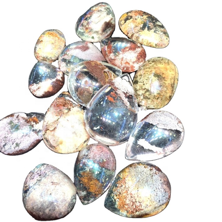 5mm*8 mm Náttúrulegur Gæði Ótrúlegur hönnuður Black Agate Cabochon Fallegur sléttur svartur Agate Kristall gimsteinn fyrir skartgripi 28