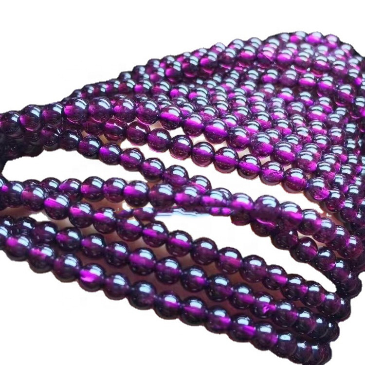 ត្បូងពេជ្រពណ៌ស្វាយធម្មជាតិ អង្កាំមូល 16 6mm 8mm 10mm 12mm 14mm 17