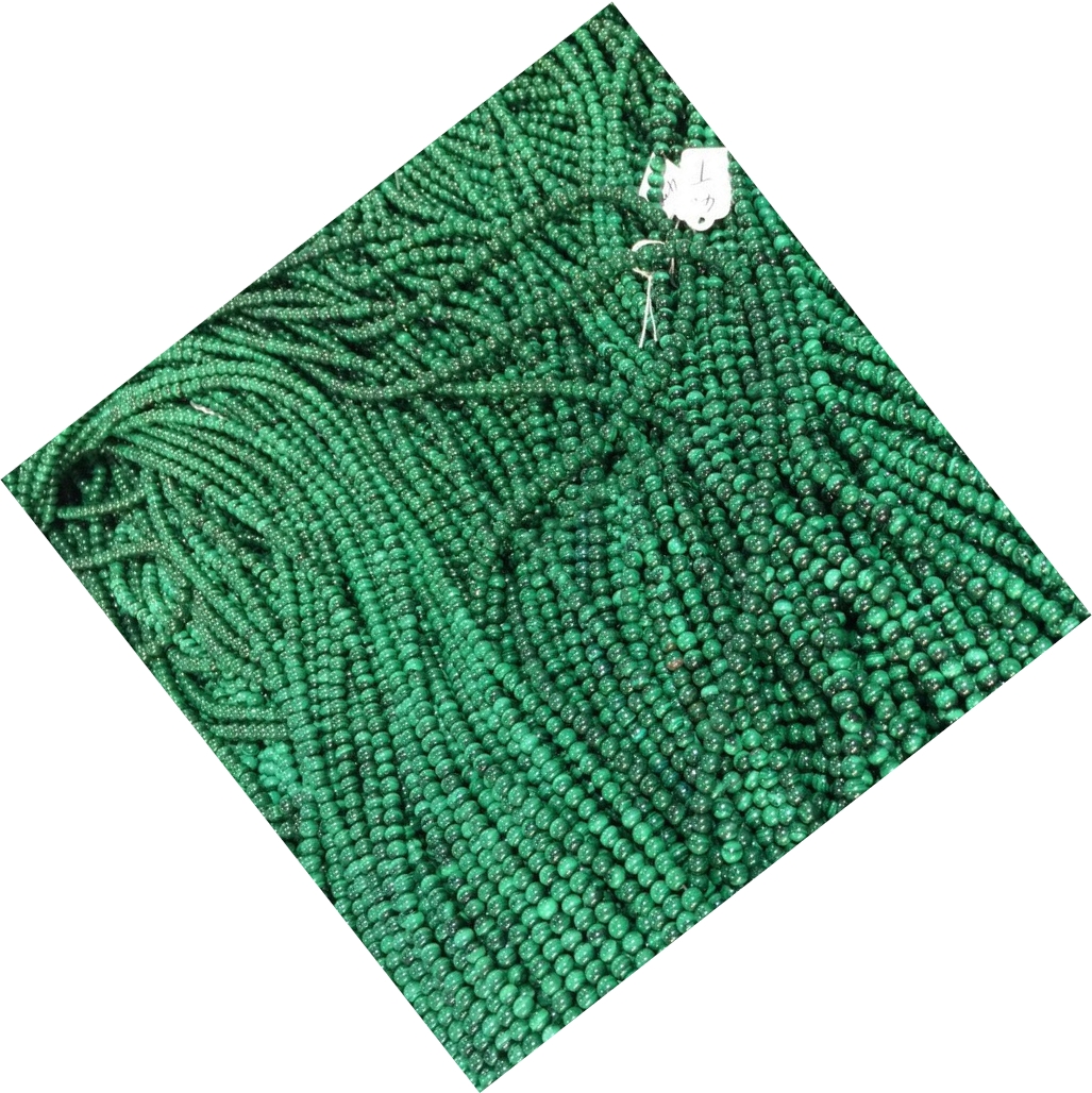 യഥാർത്ഥ പ്രകൃതിദത്ത പച്ച മലാച്ചൈറ്റ് അയഞ്ഞ കൊന്തകൾ വർദ്ധനവ് ഉണ്ടാക്കുന്നു 17