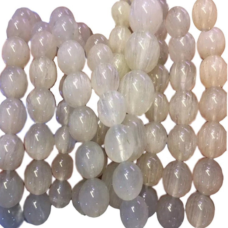 គ្រឿងអលង្ការពណ៌ស្រស់ស្អាតស្ត្រីស្ត្រីខ្សែដៃ Quartz បួនពណ៌ស 17