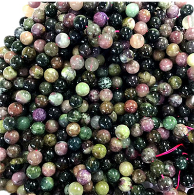 Natierlech zwangwalin gemëscht Faarf Ronn Form Perlen Gemstone Saiten 17