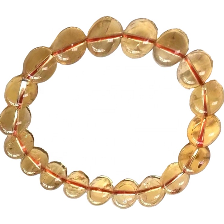 Πέτρινη νυφική φθορά φυσική Citrine Geodes χάντρες προς πώληση Τιμές Βραχιόλι 17