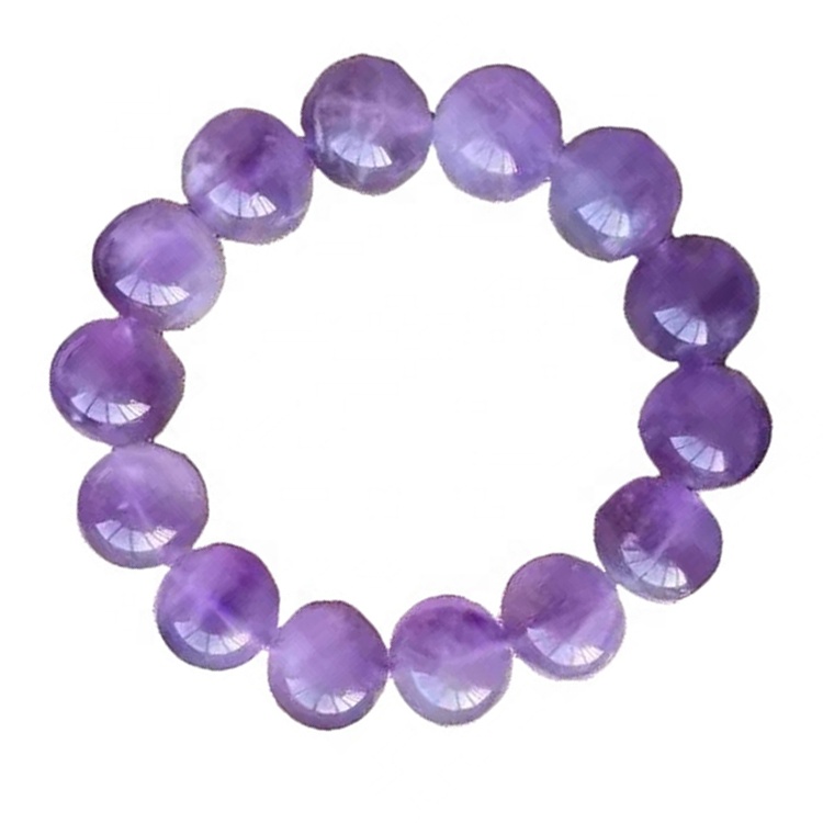Nouvo pwodwi 8mm Amethyst Crystal Perles Braslè Bijou Pwodwi pou Telefòn pou Lady 17