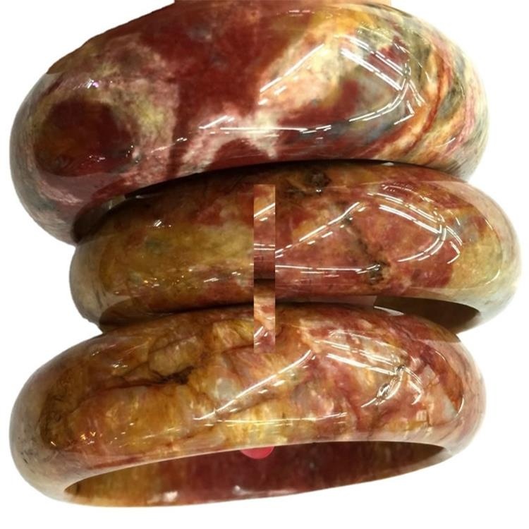 Berkualiti tinggi Agate Agate Bangle Bangle Kuantiti untuk Membuat Gemstone Semulajadi Wanita Hadiah 17