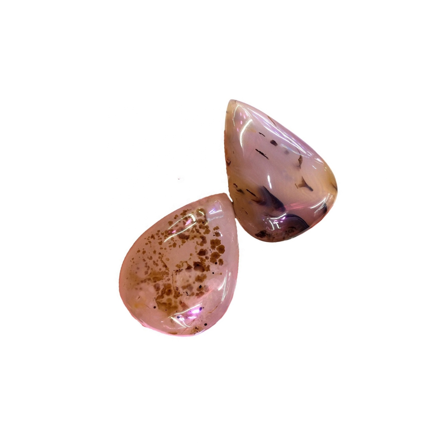 ផ្កាដ៏ឈឺចាប់គ្រួសគ្រួសគ្រួសថ្ម cherry ផ្កា babochon រលុង gemstone 17