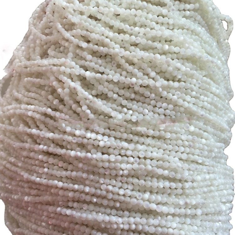 Големина 2mm 2.25mm 2.5mm 2.75mm Природно бело Длабоко морето Шел Тридацна кружни монистра 17