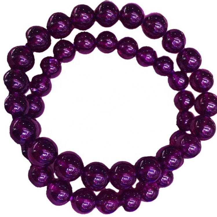 بىنەپشە رەڭلىك گارنىت يۇمىلاق مونچاق بىلەيزۈك زىبۇزىننەتلىرى 17