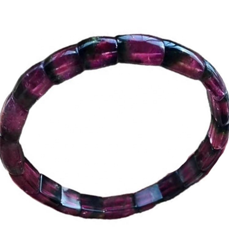 Multi layer Mountain Colorful Tourmaline Rubellite Bangle Jewelry Beaded Bracelets Bracelet 02 Natural 17
