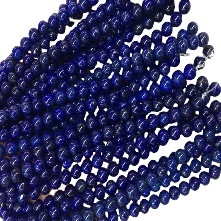 Lapis Lazuli Gemstones Dark Blue Round Loose Beads 17