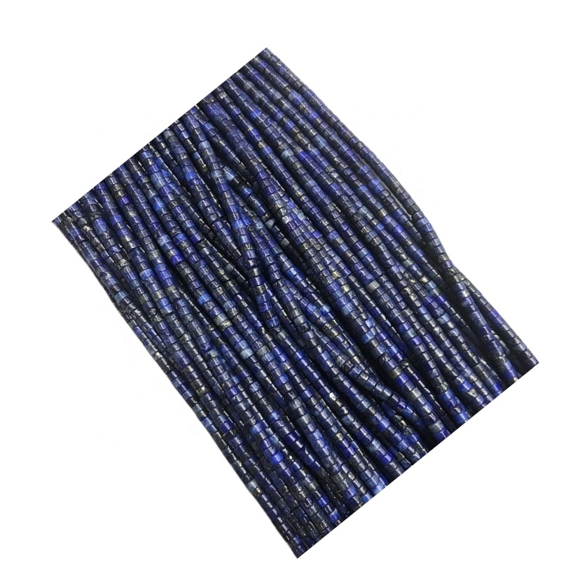 lapis lazuli 3mm 3mm - អង្កាំ gemstone ពណ៌ខៀវភ្លឺរលោង 4 មម 17