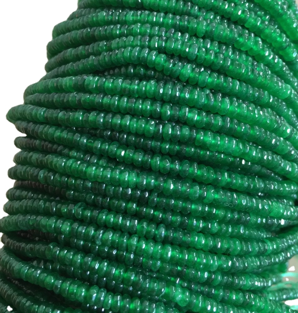 Beads redondas de ágata verde natural 6 mm Redondo perlas sueltas piedras preciosas esferas polacas altas 16 Strand 17