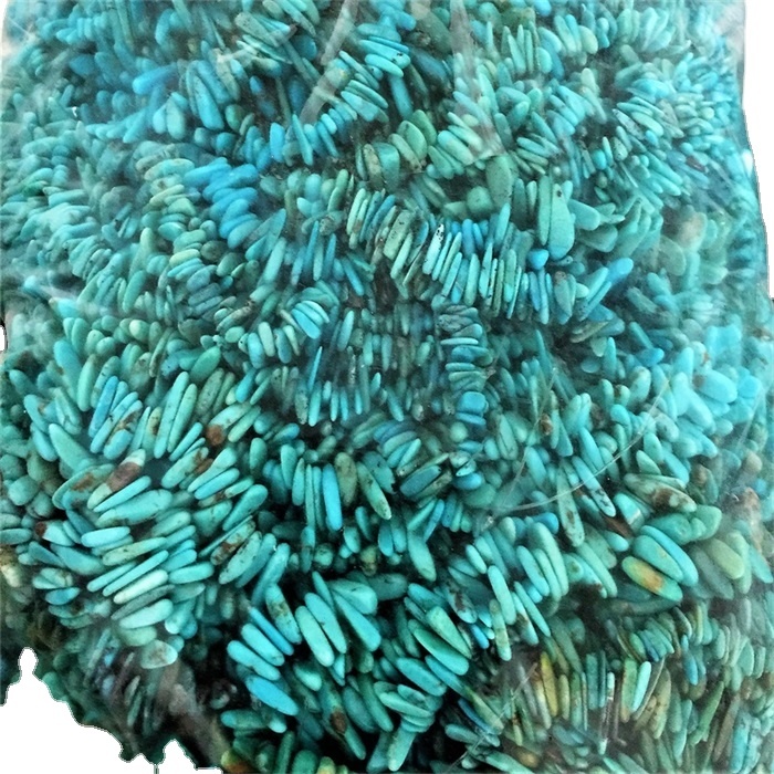 Turquoise stone jewelry  Natural Turquoise Beads Strands Nugget 17