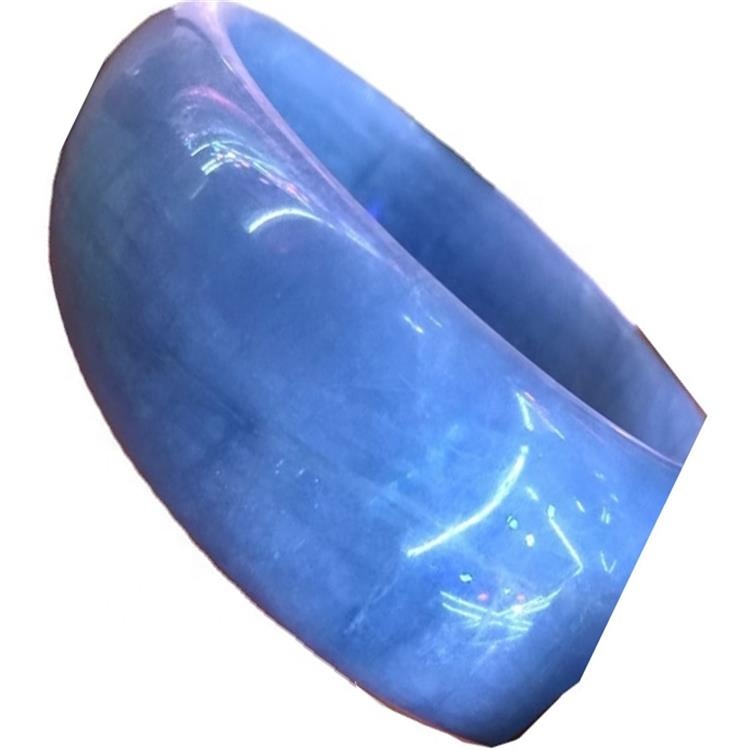 Bule Aquamarine Bangle sy fehiloha firavaka 52-66mm voajanahary Aquamarine Batgle Bangle Blue Quartz Crystal Bracelet 17