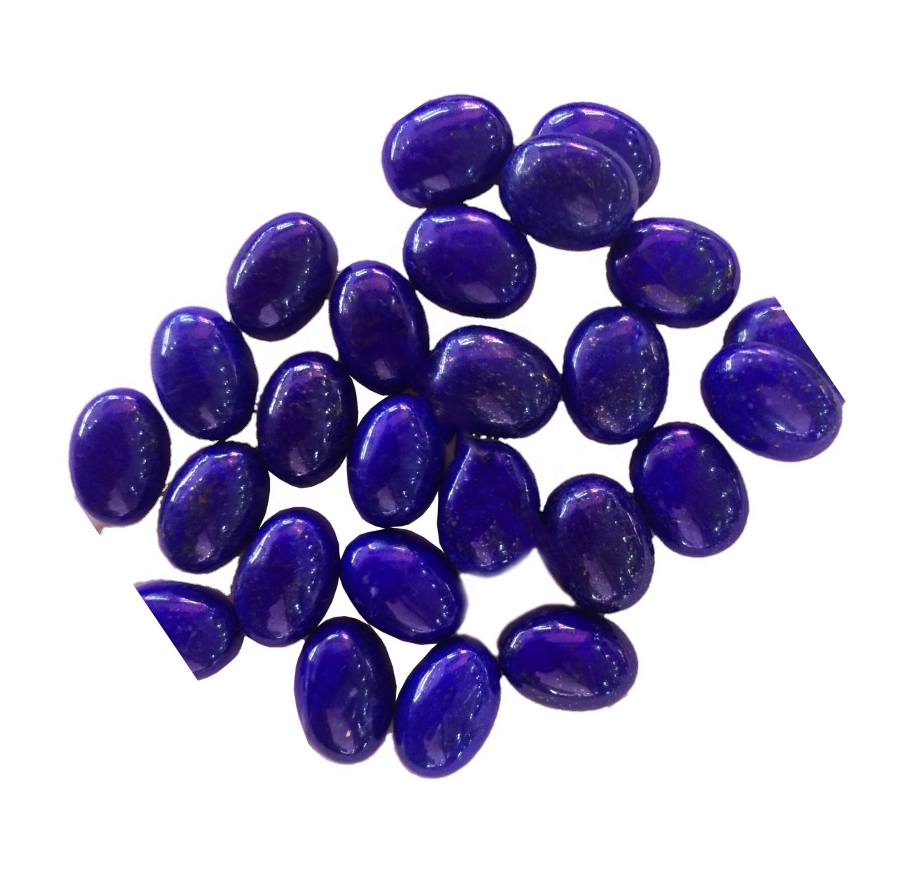 100٪ قدرتی سب سے اوپر معیار lapis Lazuli Cabochon Lapis Lazuli ڈھیلا پتھر ہاتھ پولش Gemstone اوندا شکل 17