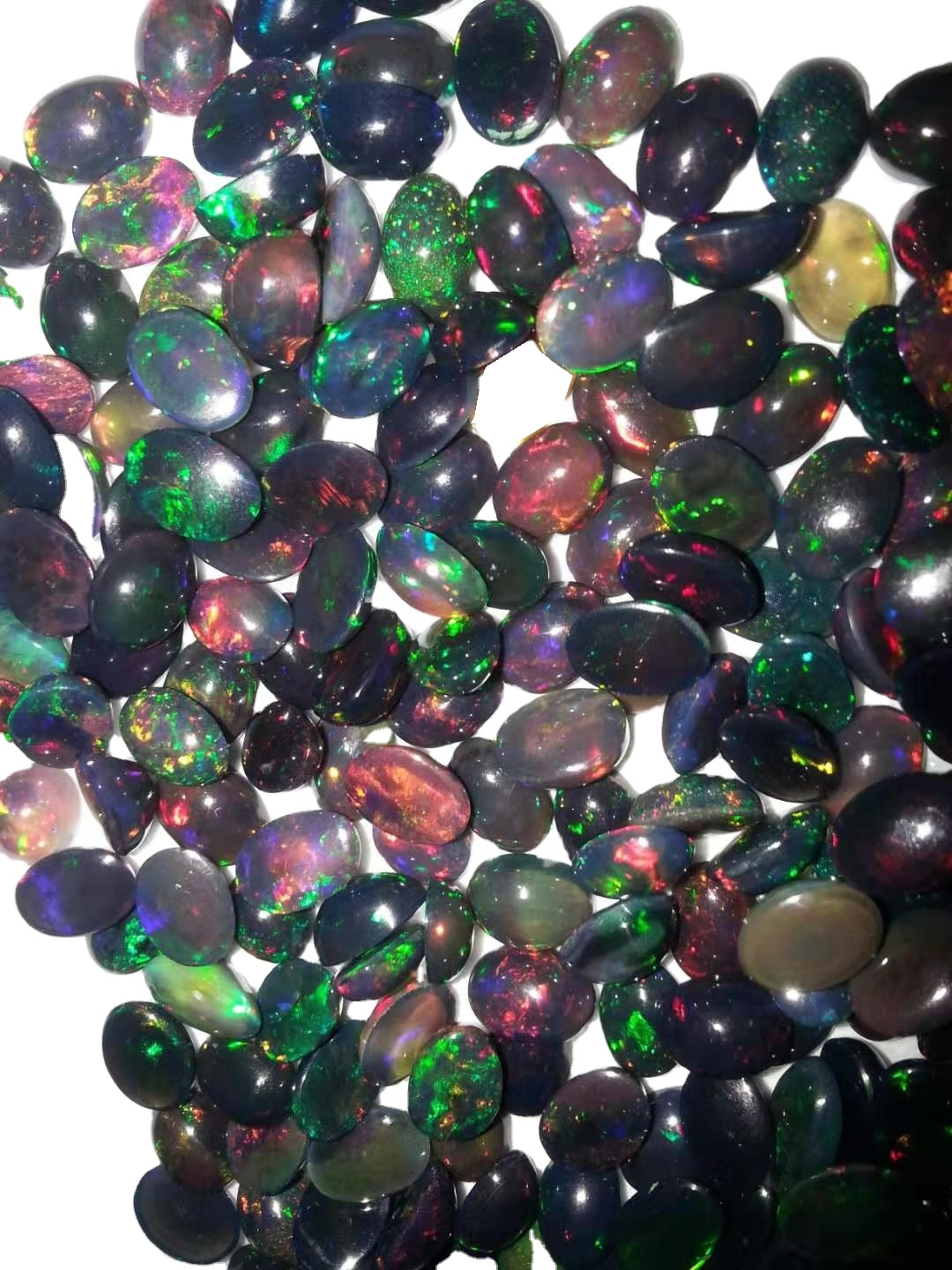 Piedra preciosa de Óvelo Etiopian Etiopian Opal Smooth Oval Cabochon Piedra preciosa 17