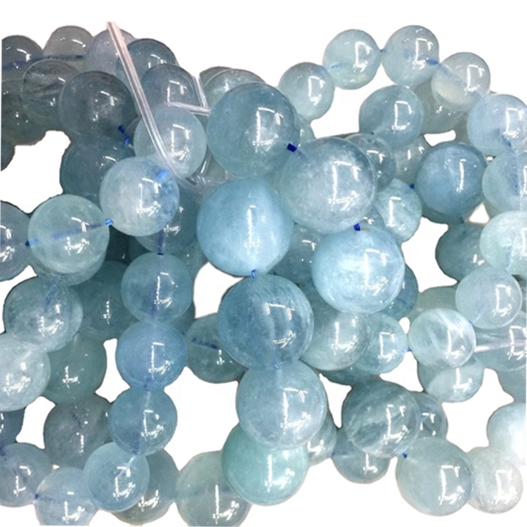 Aquamarine камень, аквамарын бранзалеты, аквамарын каменны бранзалет Якасць класа 17