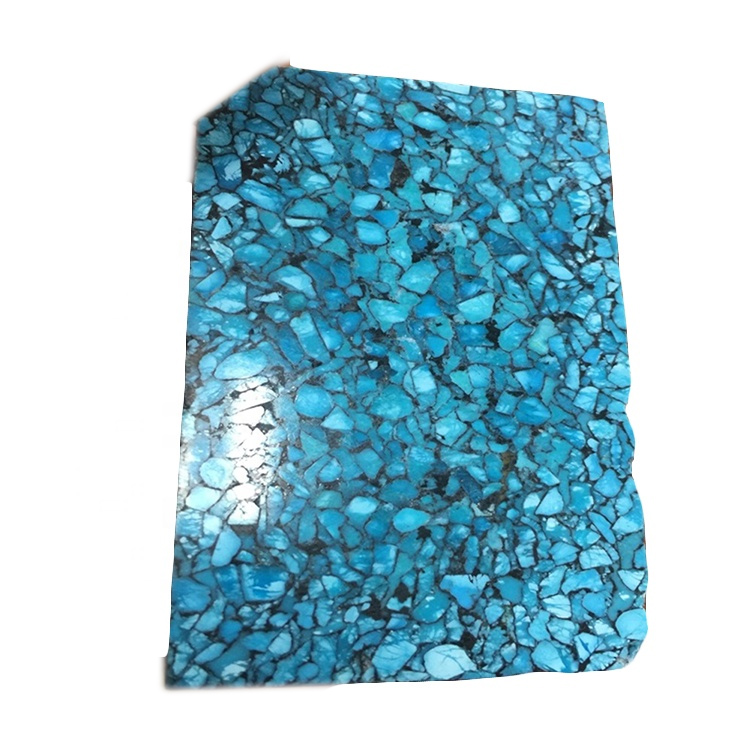 Իսկապես 100% բնականաբար սեղմված փիրուզագույն նյութը կոպիտ է պատրաստում մեծածախ 15