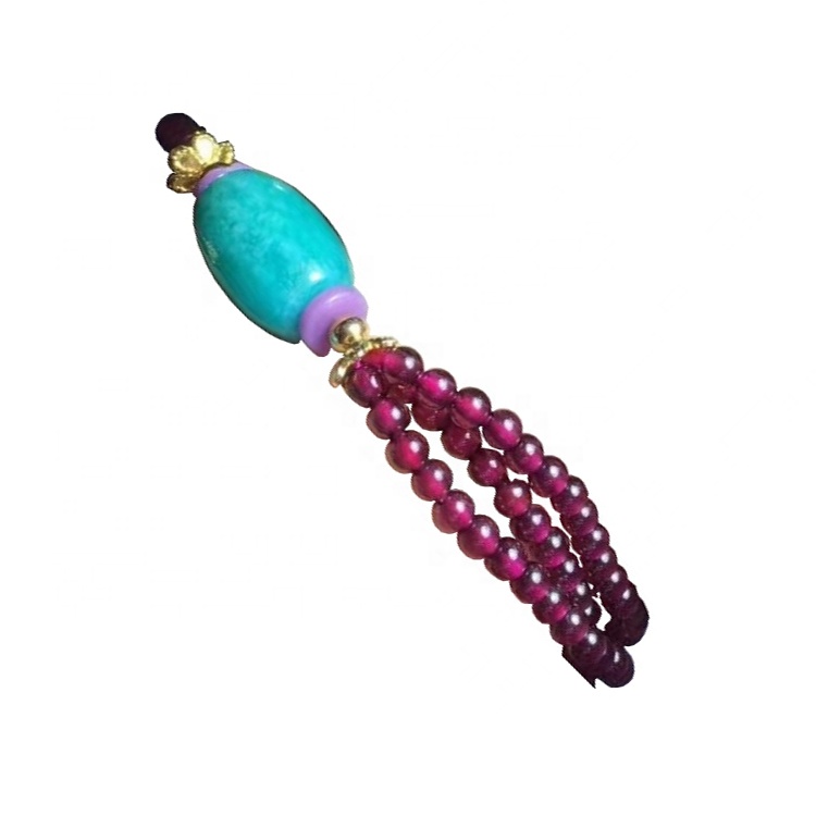 자연 자수정 Amazonite 구슬 팔찌 보석 17