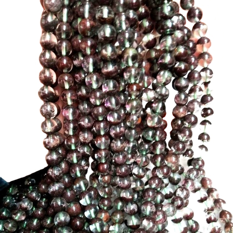Grade AA Quality Natural Phantom Quartz Perles rondes Taille Différente Faire de gros de cordes 17