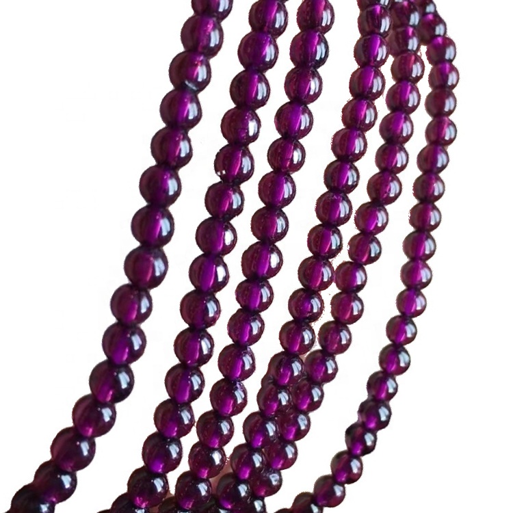 I-2mm 3mm 3mm i-Gabnet encinci ye-Gosnet Gemnet Grazil Garnet Beads 17