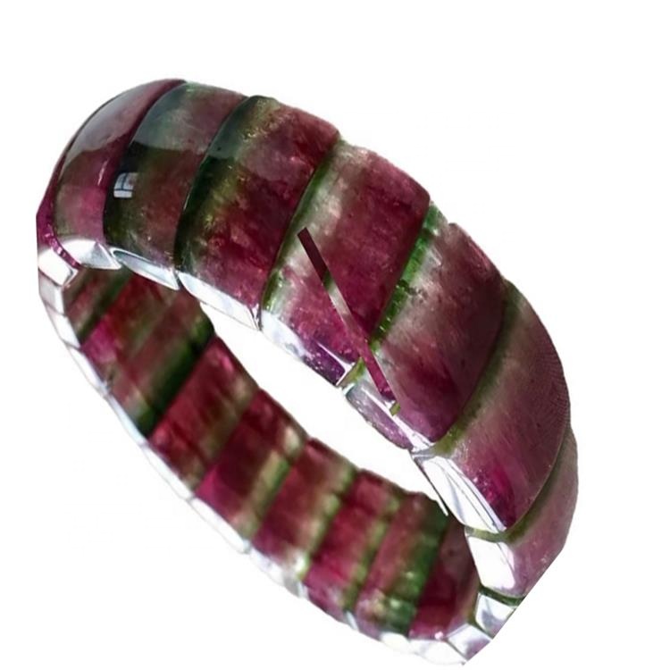 Naturaliter Gemstone jewelry 17x7.5mm tourmaline RUBELLITE Bangle Bangle 17