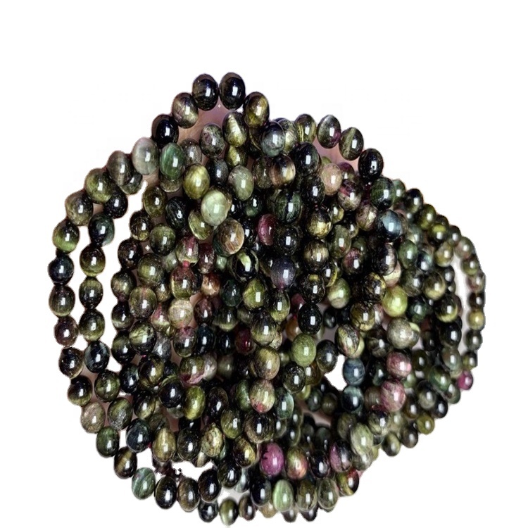 Toppkvalitets Tourmaline Rubellite Apyrite Armbånd Tourmaline Rubellite Apyrite 11
