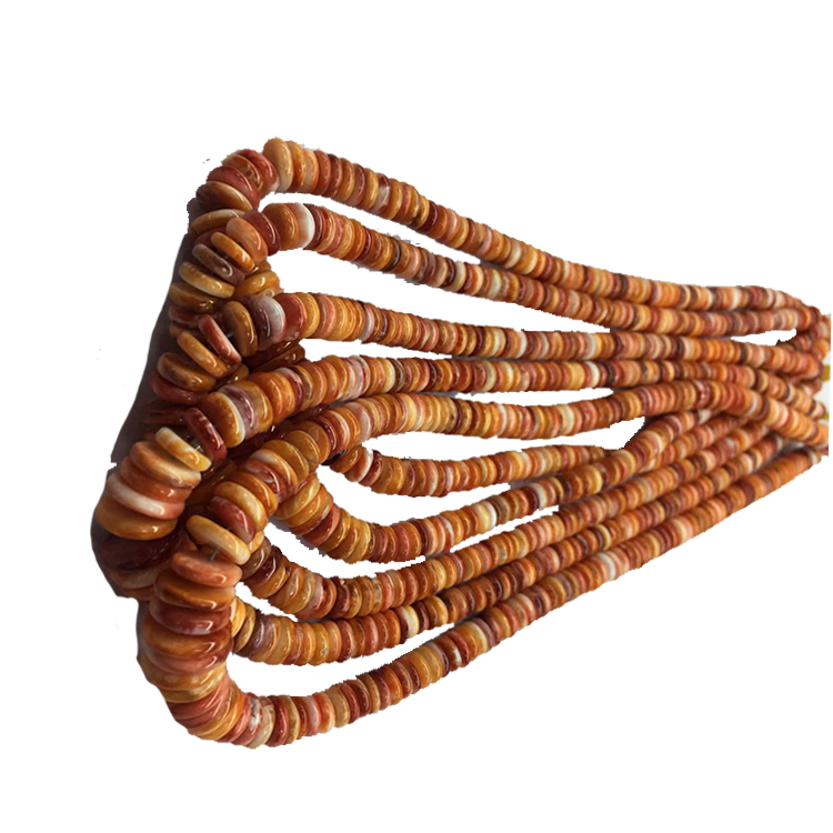 Oyster natyrore spiny shell purple dhe portokalli / 6mm dhe 8mm / për bërjen e bizhuteri 22