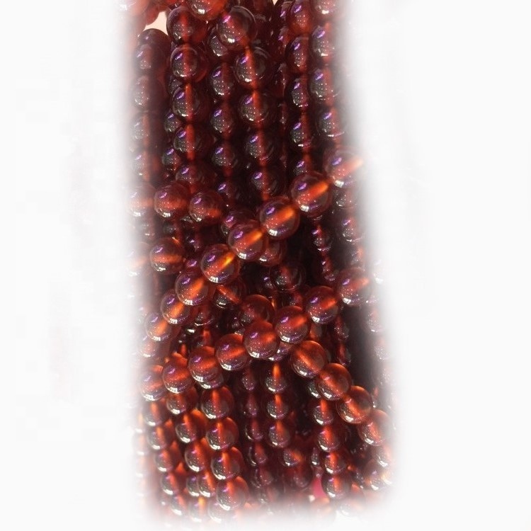 Perles de pedres precioses de granat mandarí vermell natural es fan a l'engròs 32