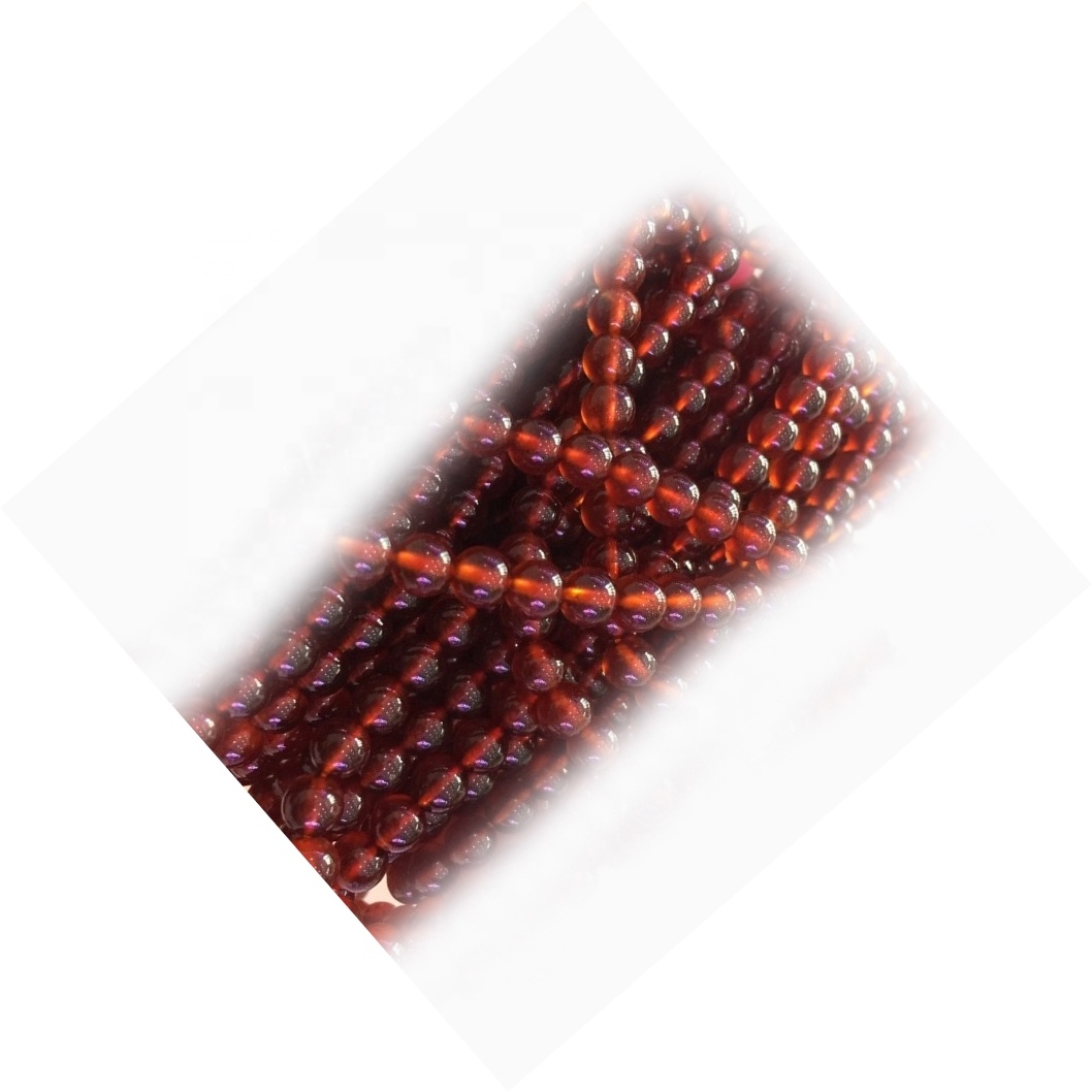Perles de pedres precioses de granat mandarí vermell natural es fan a l'engròs 30