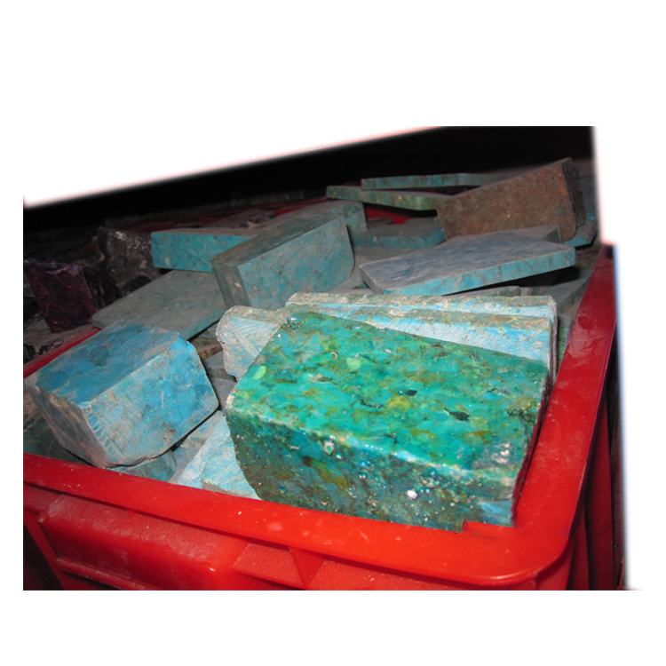 Kopar Kingman America Turquoise Mine Naturally Þjappað Gemstone Turquoise Gerðu heildsölu 7