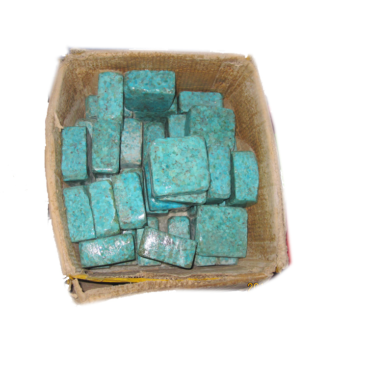 Kopar Kingman America Turquoise Mine Naturally Þjappað Gemstone Turquoise Gerðu heildsölu 9