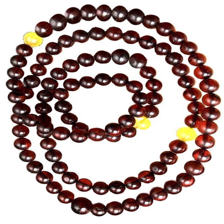 Мода натуральные янтарные ожерелья 17