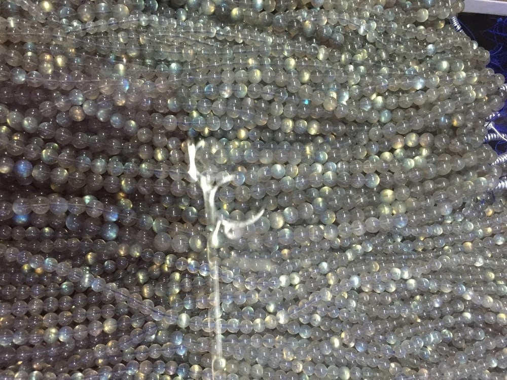 3A Natural Blue Labradorite 4mm 6mm 6mm 8mm 10mm 12 mm Redondo Perlas Nada más que incendio Mejor calidad Cuentas labradoritas grandes 17