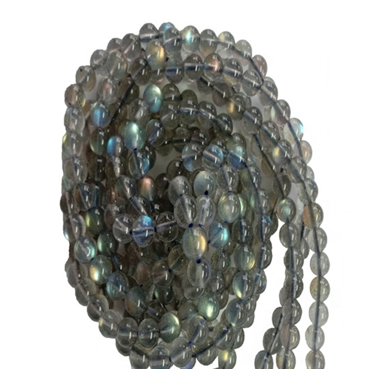 Piedra preciosa labradorita redonda de 8-14 mm para joyería que hace cuentas pulsera collar de piedras preciosas sueltas 13