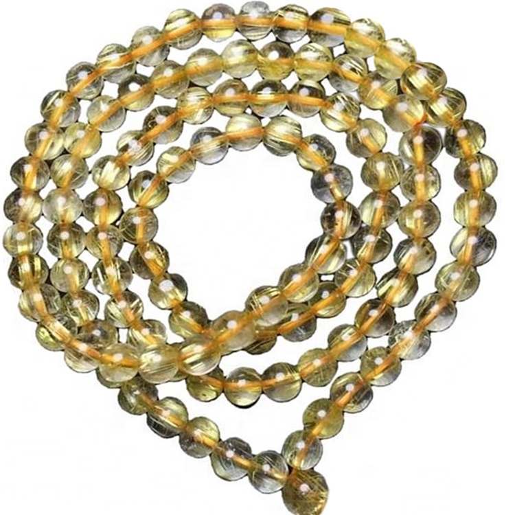 گولڊن رٽيلٽ کوارٽز 7 ايم ايم بيڊس ڪنگڻ جي وڏي مقدار ۾ ٺاهيندا آهن 13