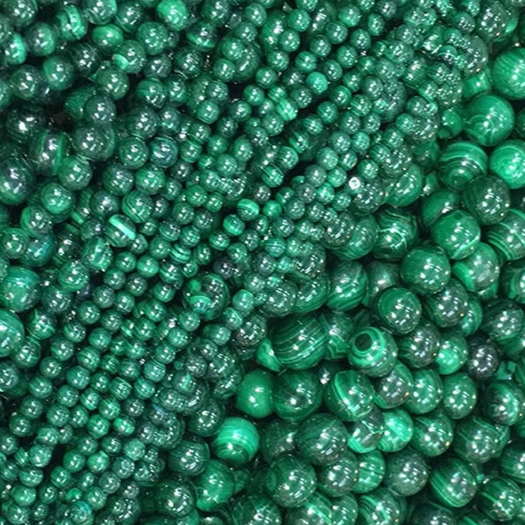 10mm Malachite Beaded Munduwa Jagan dutse 7