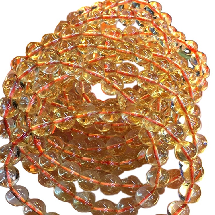 6mm 8mm 10mm round citrino perline perline perline allentate 7