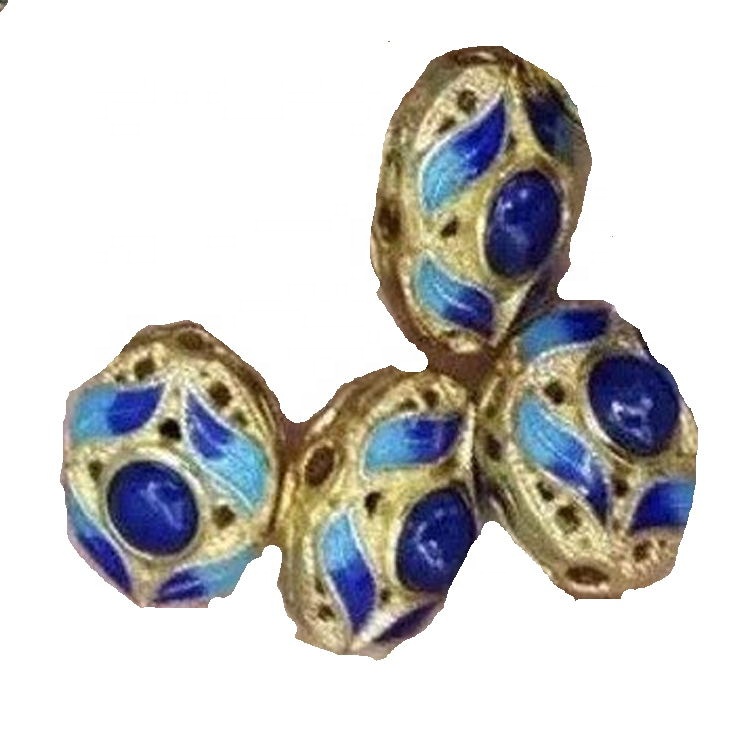 Cloisonne Silver Fittings með innfelldum South Red Agate Skartgripir 7