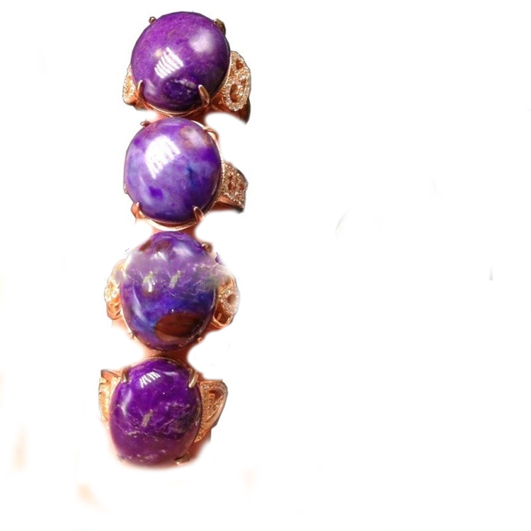 Natural Royal Purple Sugilite Gemstone Healing Ring 11